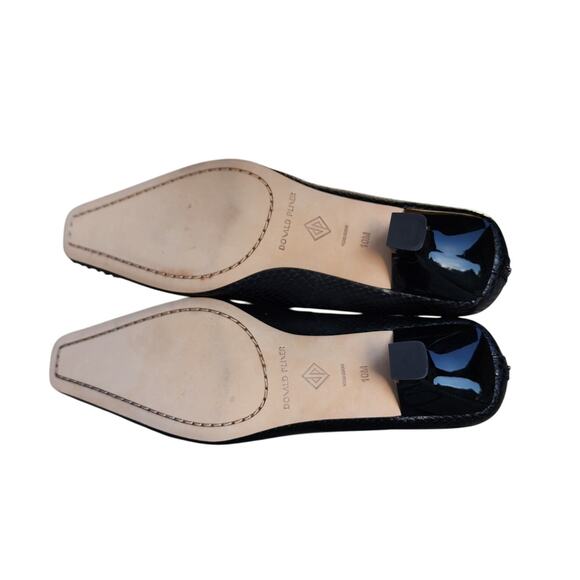 Donald Pliner CRISTINE Studded Snakeskin Kitten Heel Pumps 10 - Picture 8 of 12